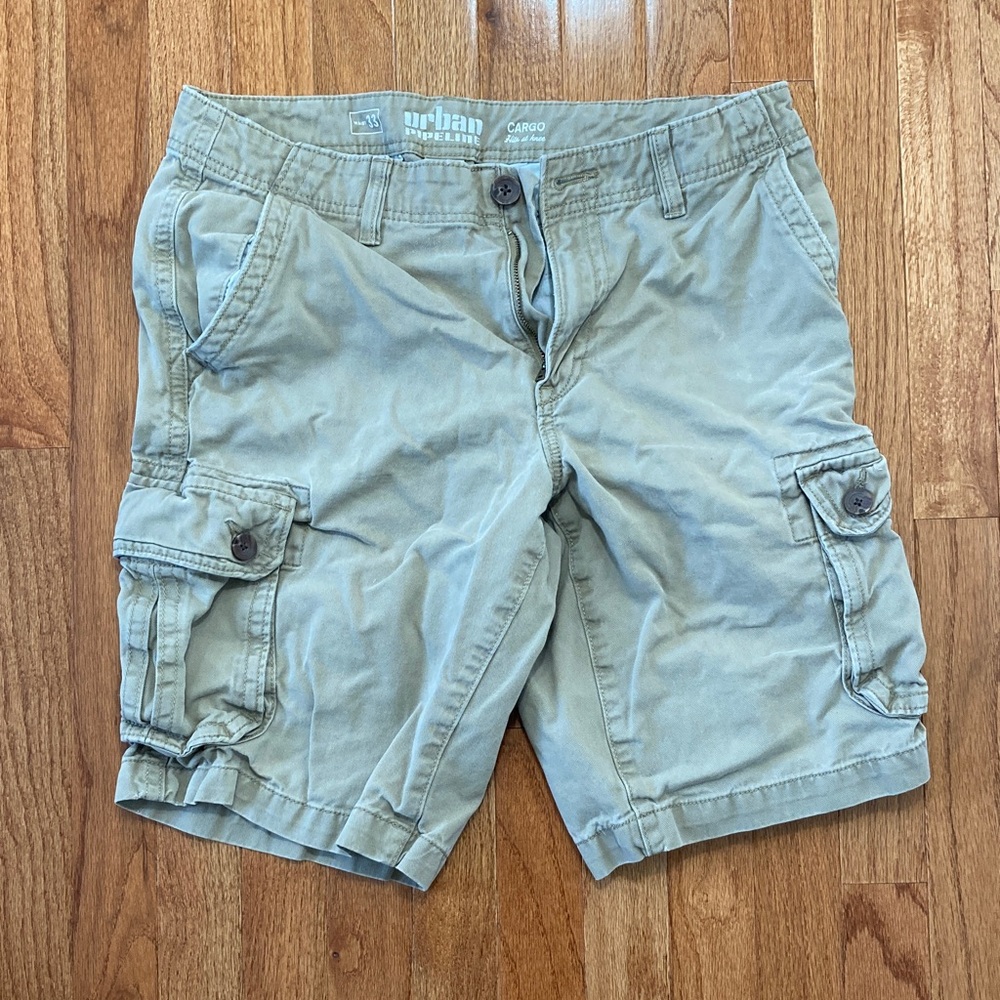 Urban Outfitters Tan Cargo Shorts Casual Cotton